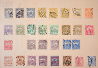 A krajcárosoktól kb 1944-ig bélyegek, sorok albumlapokon, közte blokkok, emléklapok, alkalmi bélyegzések