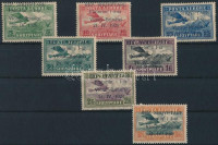 1928 Repülő sor / Airmail Mi 162-168 (** MI EUR 450.-)