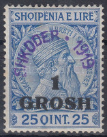 Shkodra 1919 Forgalmi felülnyomott bélyeg Mi 7