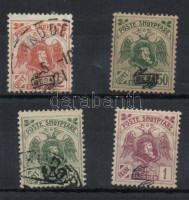 1922 Forgalmi, Sknaderbeg és kétfejű sas Mi 76II+80I-II+81II