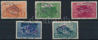 1924 Nemzetgyűlés sor felülnyomással Mi 90-94
