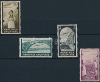 1940 Repülő posta sor 4 értéke Mi 316-319