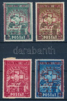 1945 Vöröskereszt felülnyomott sor Mi 375-378
