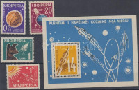 1962 Világűr meghódítása (I) sor Mi 663-666 + blokk 9