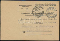 1925 Nemzetközi csomagszállító Berlinből készpénz bérmentesítéssel Stettinen keresztül Finnországba küldve, 'STETTIN 1 / AUSLANDSSTELLE' átmenő bélyegzéssel