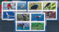 2010 Madarak 3 db bélyegfüzetlap,Birds 3 stamp-booklet sheetsMi 1116-1127