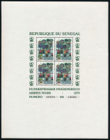 1979 Friedensreich Hundertwasser festmények kisív sor,Painting by Friedensreich Hundertwasser mini sheet setMi 34-36