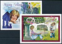 1998 Diana hercegnő blokksor,Princess Diana blocksetMi 77-78