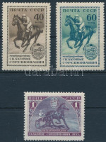 1956 Nemzetközi Lovaglótorna - Moszkva sor Mi 1798-1800 (a záróértéken ráncok / creases)