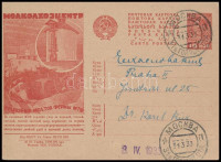 1933 Propaganda díjjegyes levelezőlap Mi P127 I/70