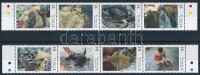 2013 Tengeriteknős-félék sor négyestömbökben Mi 1860-1867 + blokksor Mi 61-62