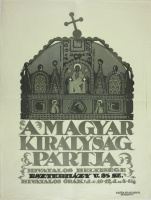A Magyar Királyság Pártja Hivatalos Helyisége - Grafikus: Jeges Ernő