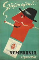 Szívjon újra! Symphonia cigarettát - Grafikus: Macskássy János