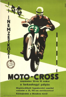 III. Nemzetközi Moto-Cross 1966 szeptember 24 a farkashegyi pályán - Grafikus: Bánhegyi Tibor