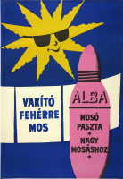 Vakító fehérre mos Alba mosópaszta nagymosáshoz - Grafikus: Tamássi Zoltán