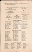 1915 A Nemzeti Áldozatkészség Szobrának Végrehajtó Bizottsága tájékoztatója 4 p