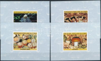 1985 Gomba sor 4 fogazott + vágott értéke + 4 de luxe blokk Mi 1017-1020