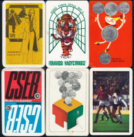 cca 1970-1980 Kártyanaptára, 24 db