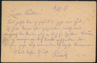 1915 Tábori posta levelezőlap 'K.u.k. Infanterieregiment Kaiser Nr.1.' + 'EP 327'