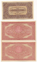 1920. 2K (2x) csillagos sorszám + 1923. 100K T:I--III
