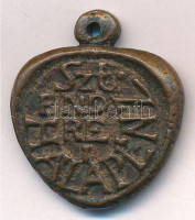 DN 'Szentendre - Hálapénz / Hálából' kétoldalas, öntött bronz medál, füllel (27x23mm) T:1-
