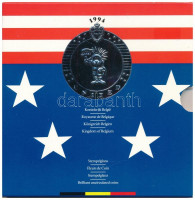 Belgium 1994. 50c - 50Fr (10xklf, 5x vallon, 5x flamand) forgalmi sor + 'Labdarúgó Világbajnokság az Amerikai Egyesült Államokban' emlékveret szettben, karton dísztokban T:1 kis patina, a tokon kisebb sérülésekBelgium 1994. 50 Centimes