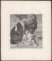 Franz von Bayros (1866-1924): Erotikus Heliogravúr, papír, jelzett a nyomaton Choisy Le Conin 15 ×16 cm