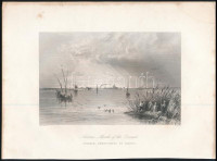 1839 Sulima, Mouth of the Danube, William Henry Bartlett (1809-1854), metszet, 12×18 cm
