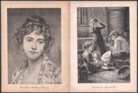 cca 1890-1900 23 db rotációs fametszet német ny. folyóiratokból, többek közt Margitay Tihamér: Eine delikate Frage, 17×24 cm körüli méretekben, néhány kevés kissé foltos, részben lapszéli sérülésekkel sérült