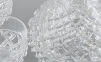 Kristály boros készlet (jelzett: Bohemia Crystal 24% PbO) ólomkristály, bonbonierrel, szép állapotban. m: 12-30 cm