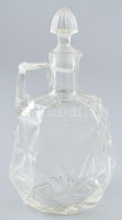 Zwack üveg kiöntő dugóval, jelzett: J. Zwack & Co. Budapest, Hungary, m: 21 cm