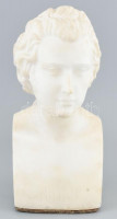 Johann Christoph Friedrich Schiller márvány büszt, jelzés nélkül, korának megfelelő sérülésekkel, m: 26 cm