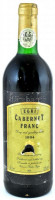 1994 Vincze Béla Egri Cabernet Franc 1994, szakszerűen tárolt, bontatlan palack száraz vörösbor, díjnyertes bor, foltos címkével, 13%, kopott, foltos címkével, 0,75l.