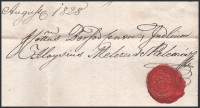 1828 Kellemesi Melczer által aláírt, viaszpecsétes irat