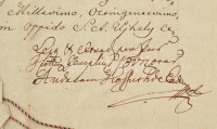 1841 Kossuth András által aláírt Zemplén vármegyei jegyzőkönyv