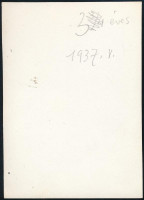 1937. május, Kinszki Imre (1901-1945) budapesti fotóművész hagyatékából, a szerző által feliratozott vintage fotó (Kinszki Juditka 3 éves), 10,5x7,5 cm