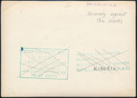 cca 1935 Kinszki Imre (1901-1945) budapesti fotóművész hagyatékából, pecséttel jelzett vintage fotó (Bravely against the Wares), a kép sarkán törésvonal, 12,8x17,8 cm