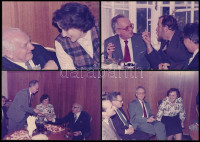 1985 László Gyula (1910-1998) régész 75 éves, szűk körű ünnepség, barátokkal, rokonok között, rajta Dienes István (1929-1995) régész, László Gyula tanítványa és mások, Tomka Péter (1940-) régész, Dienes István
