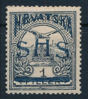 SHS 1918 Turul 1f próbanyomat, Bodor vizsgálójellel