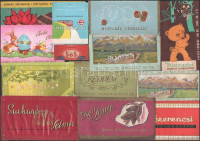 cca 1950-1960 Vegyes csokoládépapírok, kb. 50-60 db