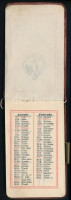 1911 Vaimár Ferencz divatáruháza Székesfehérvár reklám zsebnaptár, dombornyomott szecessziós borítóval, 10,5x6,5 cm