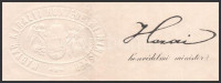 1916 Bronz katonai érdemérem adományozó oklevél Hazai Samu hadügyminiszter sokszorosított aláírásával