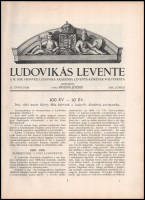 1930 A Ludovikás Levente IX. évfolyamának júniusi száma