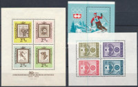 5 db blokk, 1 sor és 1 szelvényes bélyeg az 1960-as évekből