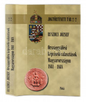 Ruszoly József: Országgyűlési képviselő-választások Magyarországon 1861-1868. Jogtörténeti tár 2/2. Bp., 1999, Püski. Miskolc megyei Levéltár volt példánya. Kiadói egészvászon-kötés, szép állapotban. Kiadói papír