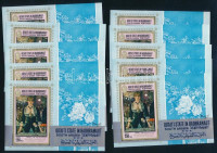 Aden Qu´aiti State in Hadhramaut 1967 10 db Monet festmények blokk Mi 12 A (Mi EUR 150.-)