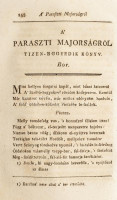 cca 1794 [Baróti Szabó Dávid - Vanie?re, Jacques]: A' paraszti majorságról. hn., én., nyn. Feltehetőleg a 2. kiadás (Kassa, Landerer, 1794], 17-408+6 p. Borító nélküli példány, egy lap levált, a kötése laza, hiányos, foltos
