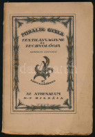 Mihalik Gyula: Textilanyagisme és technológia. Iskolák, kereskedők, szabóiparosok és fogyasztóközönség számára. Bp.,1918,Athenaeum, 116 p. Kiadói illusztrált papírkötés, ragasztásnál elvált