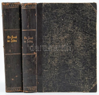 March, Richard: Braut aus Indien, oder: Die Geheimnisse einer Weltstadt. I-II. köt. Neusalza, [1878-1879], Hermann Oeser. Egészoldalas, színes illusztrációkkal. Német nyelven. Aranyozott gerincű félbőr-kötésben, kissé sérült. kopott