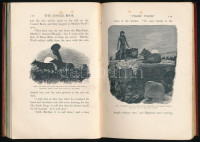 Rudyard Kipling: The jungle book. With illustrations by J. L. Kipling, W. H. Drake, and P. Frenzeny. London, 1903., Macmillan. Angol nyelven. Fekete-fehér illusztrációkkal. Kiadói aranyozott egészvászon-kötés, kopott borítóval, kissé